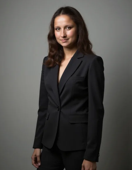 A woman in a busness suit