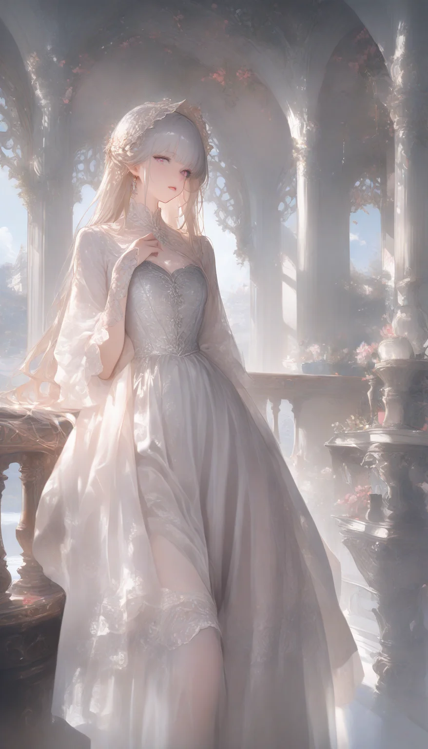 professional 3d model masterpiece,high score,great score,absurdres, <lora:Alice Prin_Complete-000005:1>,Alice Prin (style, hair, dress, alice, prin), ., Naerys had the Targaryen looks, a fine and delicate beauty, almost unworldy. She was slender and small, with big deep violet in hue eyes and fine, pale, porcelain skin, near translucent. Naerys Targaryen. . octane render, highly detailed, volumetric, dramatic lighting