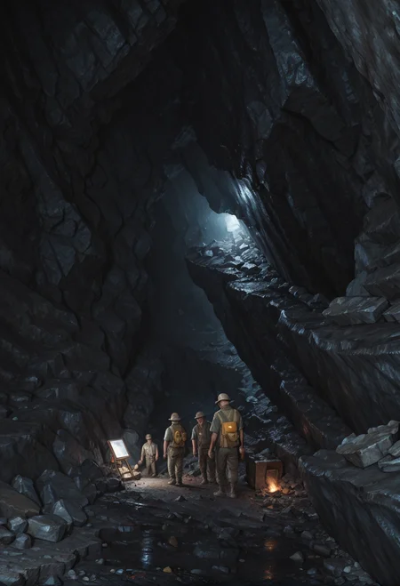 ,0959,light,cave,dark,indoors,
Mine workers,miners clothing,iron picks,multiple boys,Mining,å·¥ä½,5boys,<lora:0959 Mine_v1_pony:0.8>, score_9,score_8_up,score_7_up,,8k,1girl,solo,,