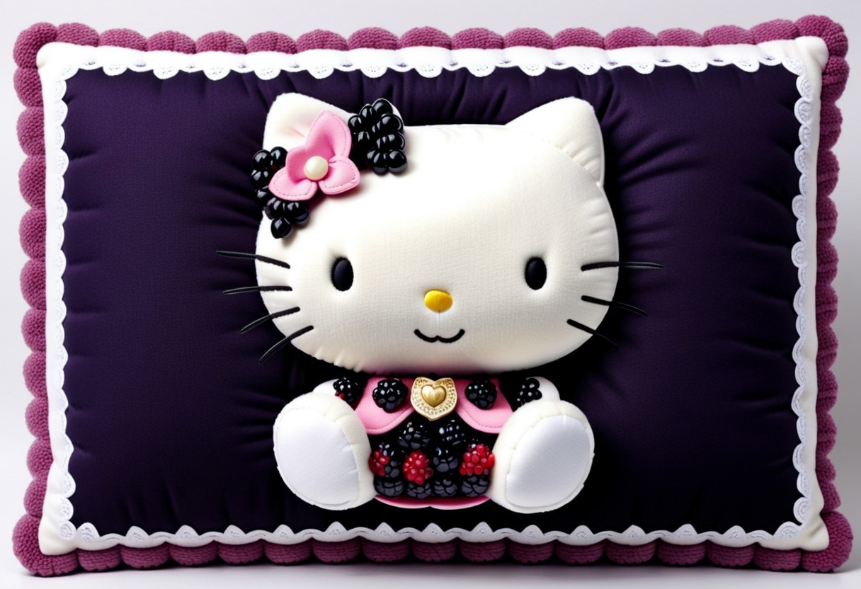 score_9, score_8_up,
blackberryworld,((hellokitty plushie)), heavy ink, tapered line ends, simple background, blackberry ornate border