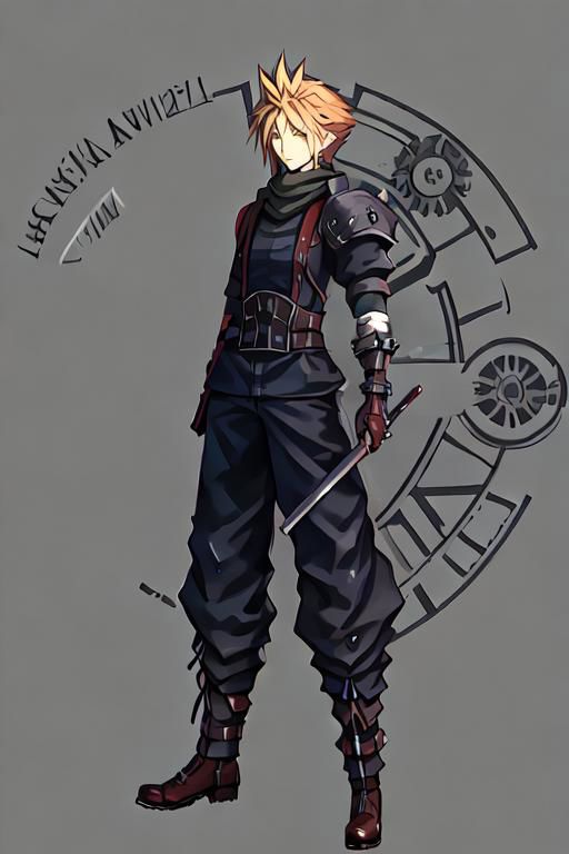 cloud strife, shinra_infantry_uniform
