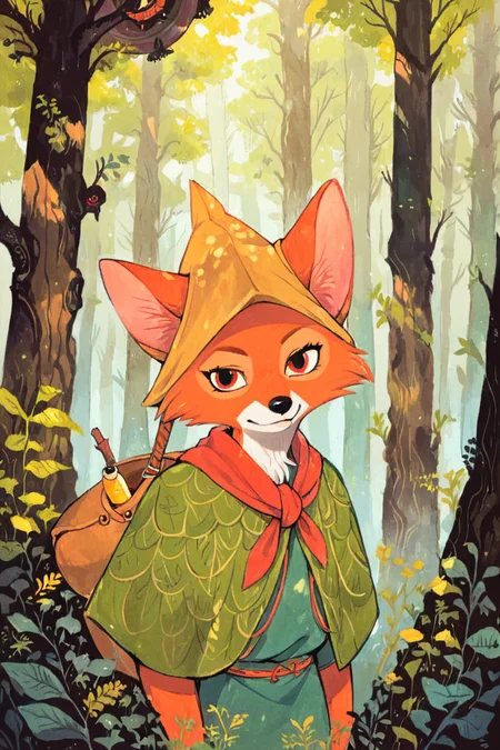 anthro fox girl,Robin Hood,blonde,(solo:1.5),forest,ameli,portrait,
<lora:Perfect Hands:1><lora:age_slider_v4:-1> <lora:Ameli:0.8>, score_9, score_8_up, score_7_up, score_6_up, score_5_up, score_4_up,zPDXL