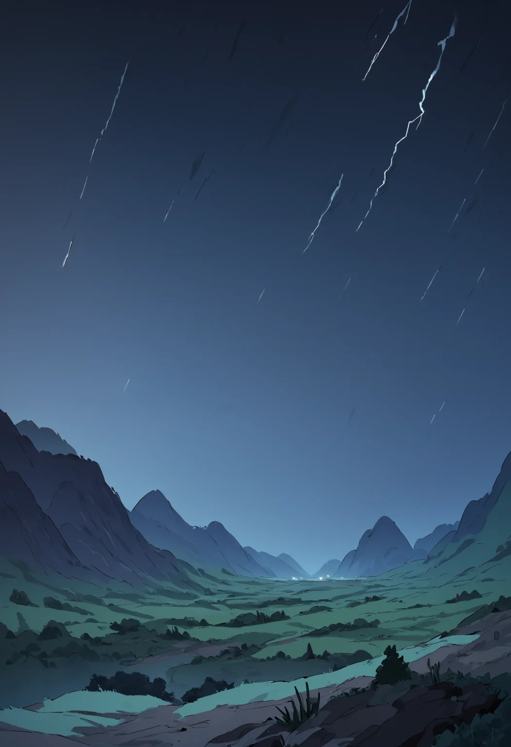 score_9, score_8_up, score_7_up, (ultra high quality), landscape, scenery, at night,
melancholy valley, stormy clouds, storm approaching,
<lora:scav3ngersV4_epoch_1:1.8>