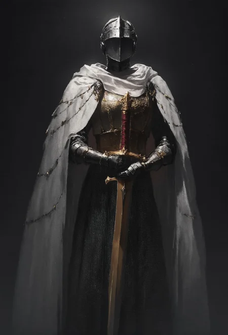 score_9, score_8_up, score_7_up,  male, dark knight, bulky, heavy, visor helmet, medieval, dark theme, armor, golden sword, golden trim, white cape  <lora:pony/concept_art_ultimatum_style:0.8> <lora:sdxl/sinfully_stylish_sdxl>
