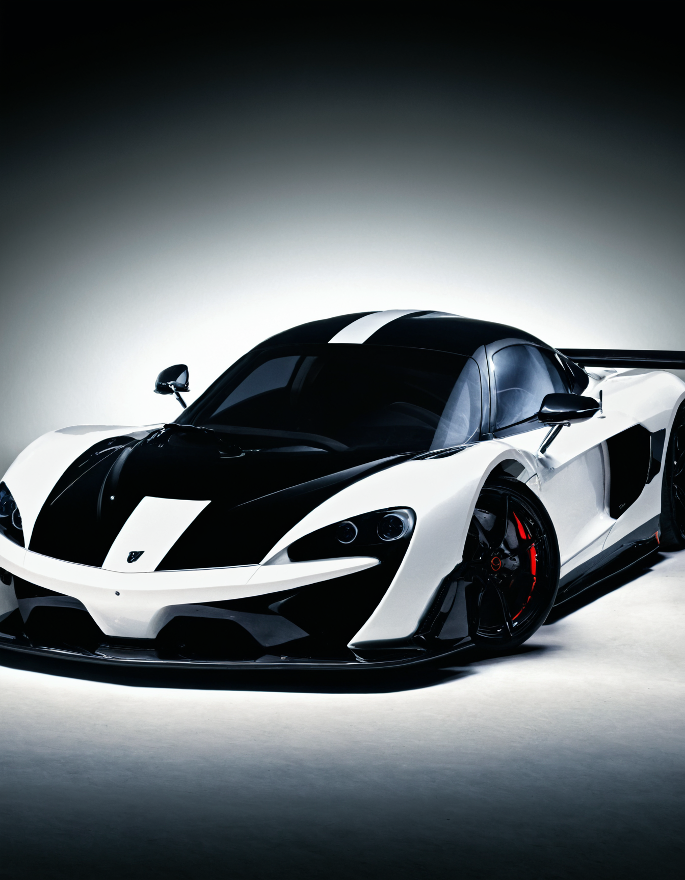 <lora:R0k00M0t0rV3h1c13HD:1>,r0k00m0t0rv3h1c13hd,r0k00bstr0cthd,car,super car,sports car,, with a black background and a white stripe on the hood [2]