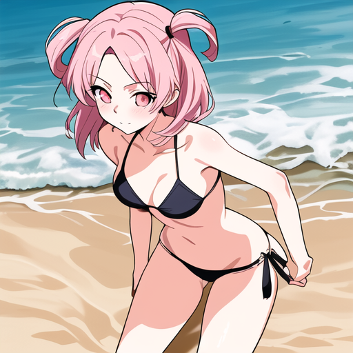c3l3st3, bikini, on beach