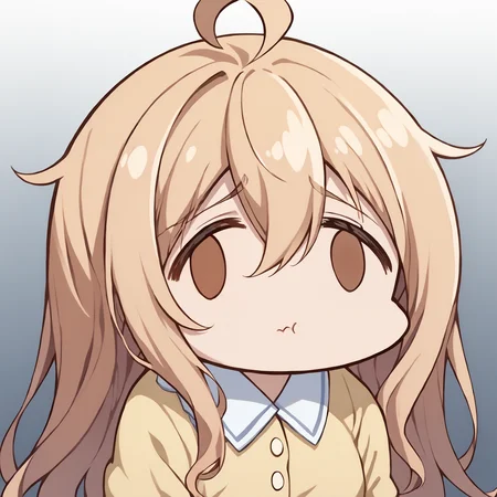 score_9, score_7_up, source_anime, uncensored, zPDXLxxx, <lora:intricate_details:0.5> intricate_details_xl, gradient background, (blast:1.1) white background, cowboy shot
1girl, solo, adult, orange hair, cornrows, long hair, hair intakes, heart ahoge, dark brown eyes, looking at viewer, Halter Top,
<lora:Faces_of_People_FX_Meme_v1.0:1> face of the people who sank all their money into the fx (meme), chibi score_9, score_7_up, source_anime, uncensored, zPDXLxxx, <lora:intricate_details:0.5> intricate_details_xl, gradient background, (socialist:1.15) gradient background, cowboy shot
1girl, solo, adult, translucent hair, crew cut, long hair, hair between eyes, huge ahoge, brown eyes, looking at viewer, Pajamas,
<lora:Faces_of_People_FX_Meme_v1.0:1> face of the people who sank all their money into the fx (meme), chibi, chibi inset, bubble
<lora:Pout_XLPD:1.3> pout, :t, closed mouth