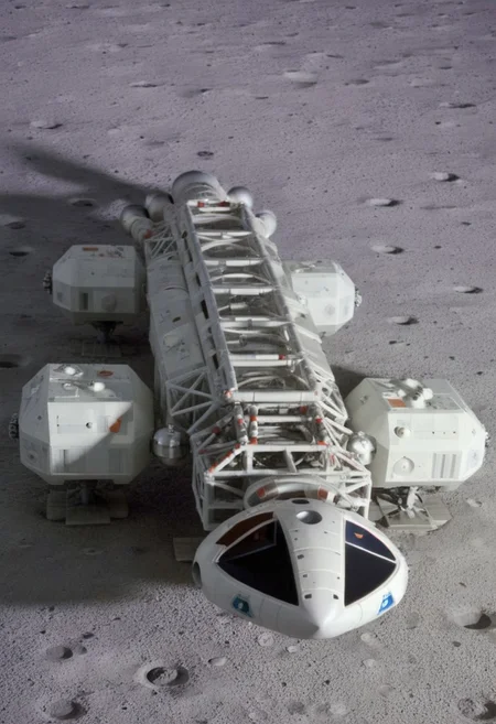 Eagle1 of Space1999 Landing on moon