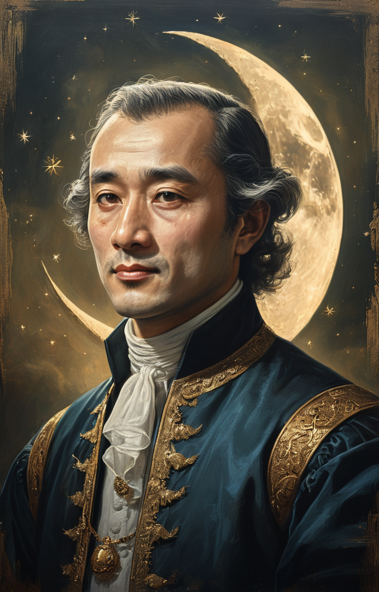 masterpiece,best quality,<lora:tbh67-sdxl:0.6>,illustration,MOON, portrait of noble man