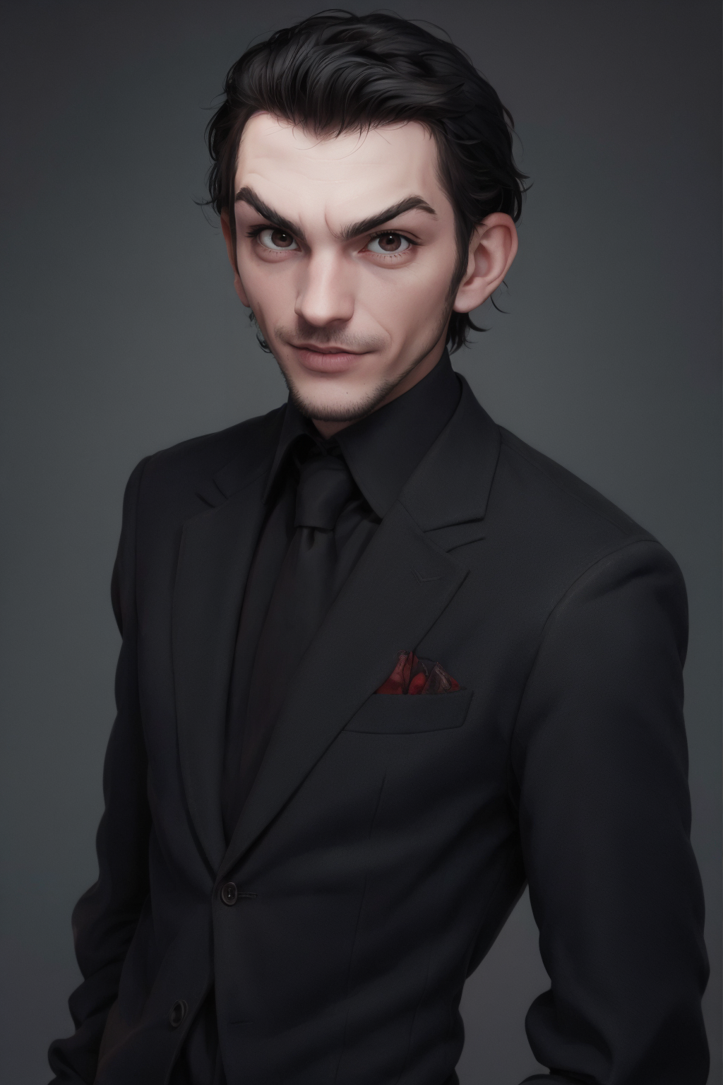 Gothic style, Joker 1man, (alexito1.3), brown eyes, looking at viewer, solo, masculine, meme quality, upper body,  <lora:alexito-05:0.8>  . Drama, mental health, Gotham City, highly detailed, Dark, mysterious, haunting, dramatic, ornate, detailed