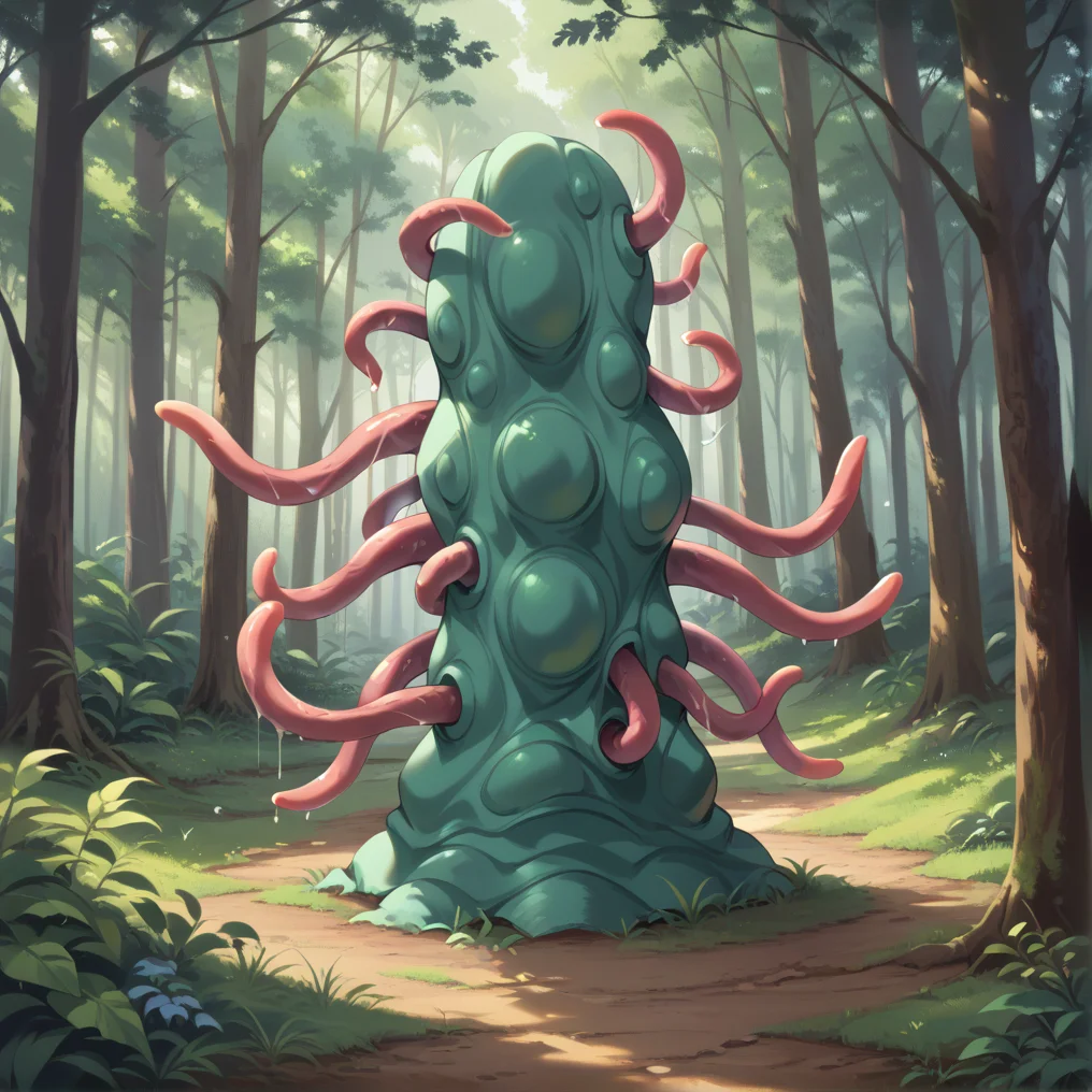 score_9, score_8_up, score_7_up, masterpiece, high quality, , ultra detail, ultra quality, 8k,, motion line , motion blur
in forest, no human, roper, roper no eye, tentacles <lora:bnroper:1>