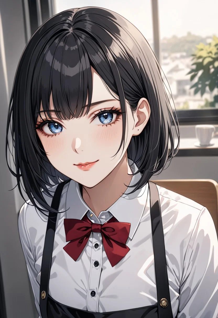 gorgeous lips, cinematic, (masterpiece), (best quality), (ultra-detailed), very aesthetic, perfect composition, intricate details, absurdres, detailed face, (anime, masterpiece, intricate:1.3), (best quality, hires textures, high detail:1.2), (4k),(incredibly detailed:1.4)
graceful face, slim, big breasts, constricted waist, nice body, lips, arrogant look, villain, 1woman, evilish smile, high pointed nose, (nostrils:1.3), neatly, 22-year-old woman, gray shirt soaked, pale skin, black eyes, bob hair, black hair, evil look,
1 girl, alisa_wz, ahoge, school uniform, collared shirt, white shirt, red bow tie, gray jacket, long sleeves, black skirt, miniskirt, open jacket , white thighs, buttons, apron, black dress, looking at viewer,
(Reflective Light Detail: 1.2), (Eye Detail: 1.1), (Actual Detail: 1.2), (Masterpiece: 1.1), (Masterpiece: 1.2), (Best Quality: 1.2), (Highly Aesthetic: 1.2 ), (Absurd: 1.2), (Fingers Detail: 1.1), (Hand Anatomy Detail: 1.1), (Reflective Light Detail: 1.2), (Eyes Detail: 1.1), (Actual Detail : 1.2), (Masterpiece: 1.2), (Masterpiece: 1.2), (Best quality: 1.2), (Very aesthetic: 1.2), (Absurd: 1.2), (Finger detail: 1.1), alisa_wz, hair gray, ahoge, long hair, side locks, blue eyes, hair band, school uniform, collared shirt, white shirt, red bow tie, gray jacket, long sleeves, black skirt, miniskirt, open jacket, white thighs, buttons, apron, black dress, score_9, anime_source, sidelocks