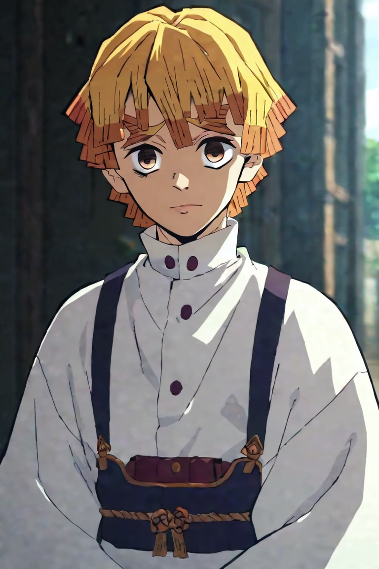 score_9, score_8_up, score_7_up, score_6_up, score_5_up, score_4_up, BREAK source_anime, anime screencap, anime coloring, , looking at viewer, , depth of field, 1boy, solo, male focus, <lora:zenitsu_agatsuma_pony:0.8>, zenitsu_agatsuma, , , renaissance costume, feudal japan, , <lora:sdxl_lightning_8step_lora:1>