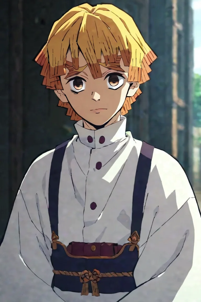 score_9, score_8_up, score_7_up, score_6_up, score_5_up, score_4_up, BREAK source_anime, anime screencap, anime coloring, , looking at viewer, , depth of field, 1boy, solo, male focus, <lora:zenitsu_agatsuma_pony:0.8>, zenitsu_agatsuma, , , renaissance costume, feudal japan, , <lora:sdxl_lightning_8step_lora:1>