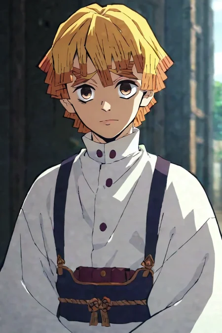 score_9, score_8_up, score_7_up, score_6_up, score_5_up, score_4_up, BREAK source_anime, anime screencap, anime coloring, , looking at viewer, , depth of field, 1boy, solo, male focus, <lora:zenitsu_agatsuma_pony:0.8>, zenitsu_agatsuma, , , renaissance costume, feudal japan, , <lora:sdxl_lightning_8step_lora:1>