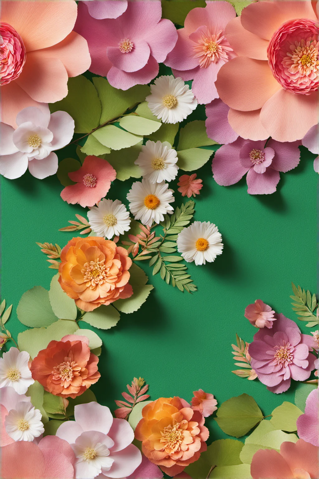 <lora:jing:0.9>,YJ,no humans,flower,pink flower,still life,gradient background,gradient,leaf,white flower,pink rose,green background,red flower,yellow flower,purple flower,orange flower,
