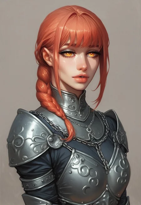 score_9, score_8_up, score_7_up, masterpiece, best quality, very aesthetic, cinematic lighting, 1girl, makima (chainsaw man), chainsaw man, beautiful eyes, perfect face, chains, shadows, dark horror, neon cyberpunk, <lora:Expressive_H-000001:0.8>, expressiveH <lora:Pony_DetailV1.0:0.9> <lora:nostalgia-000011:0.9> retro
((full-clothed armor)), medieval style
BREAK
strange world background score_9, score_8_up, score_7_up, score_6_up, source_cartoon, rating_explicit, Expressiveh, (((((upper body, portrait))))), dynamic pose