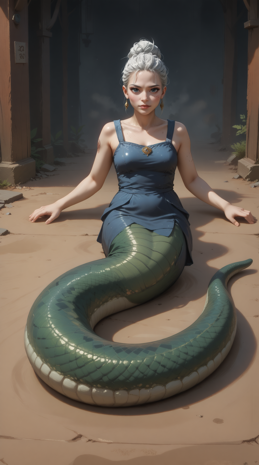 score_9, score_8_up, score_7_up, score_6_up, score_5_up, <lora:NagaPDXL_V2:0.8> naga, 1girl, contempt, laying down, Parka, Terracotta braided updo, , full body view, in location meteor shower, best quality, masterpiece
<lora:dmd2_sdxl_4step_lora:0.7>