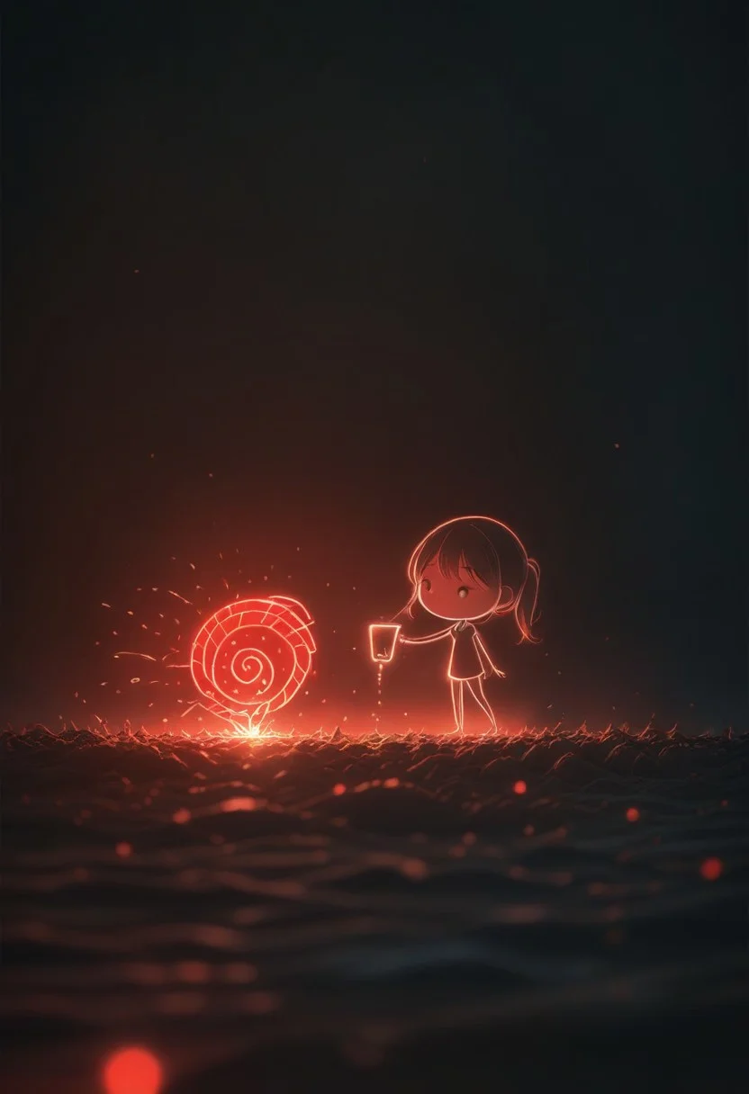 masterpiece, best quality, LIGHT ART PICTURE BOOK, red light
