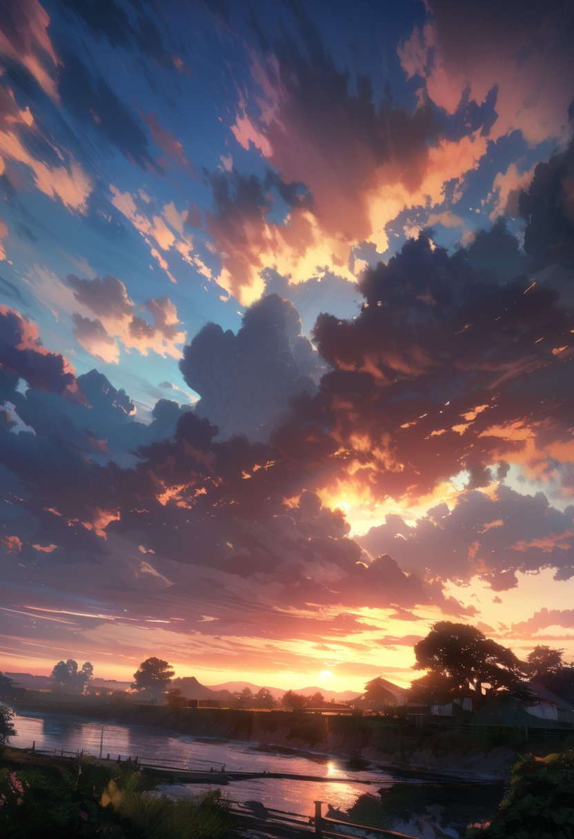 (best quality), scenery, dark cloud, sunset, sky, hdr, ultra highres, absurdres,