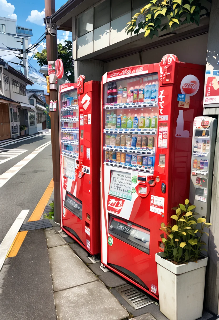 masterpiece, best quality, very aesthetic, absurdres,
vending machine, scenery, outdoors, building, plant, road, day, coca-cola, utility pole
<lora:jihanki_SDXL_V1:1>