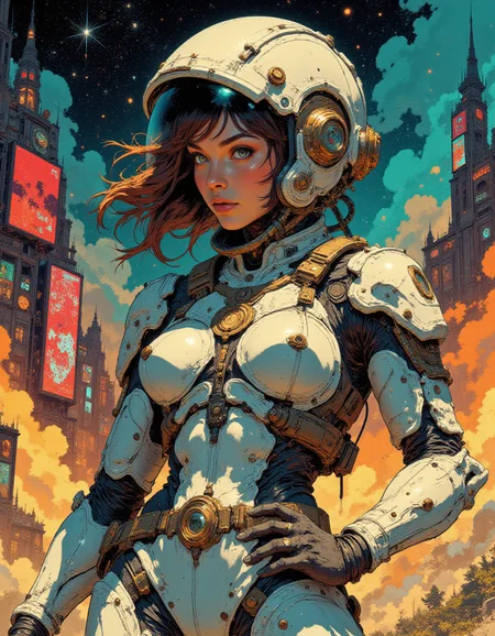 <lora:gc_vintage:1> vintage <lora:Fancha_style_v.5:1> Fancha style <lora:Anime v1.3:1> <lora:Techno_Digitalis:1> in the style of ff-td