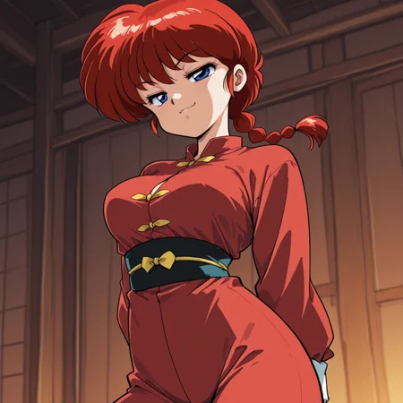 1girl,
Ukyo Kuonji, Ranma ½
official style,
,
smug
sensual pose,
happy eyes
<lora:DarkfireWeeb4:1>