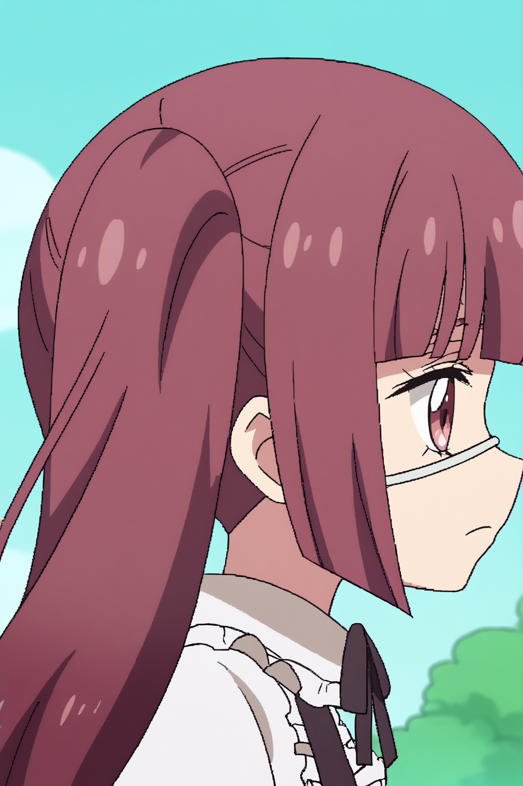 anime screencap, rating safe, Yurine Hanazono, upper body <lora:Jashin-chan_Dropkick-Yurine_Hanazono-PDXL:0.8>