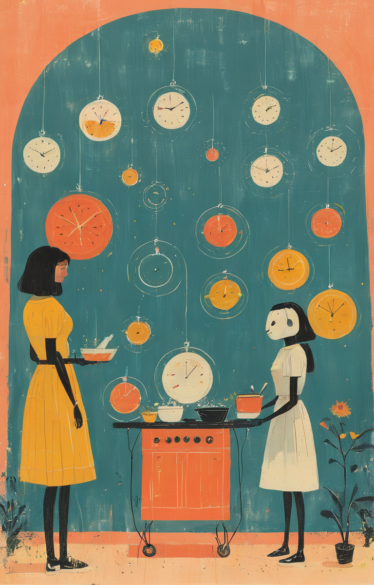 masterpiece,best quality,<lora:tbh35-sdxl:0.9>,illustration, portrait of Housework robots
