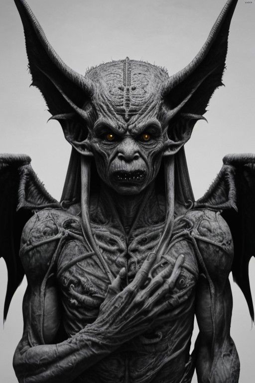 goblin, lucifer, white scale, night, 10 minutes before the world will end, hyper-realistic, ultra-detailed, insanely detailed, 4k, realistic 8k, shot on portra 400, white background
