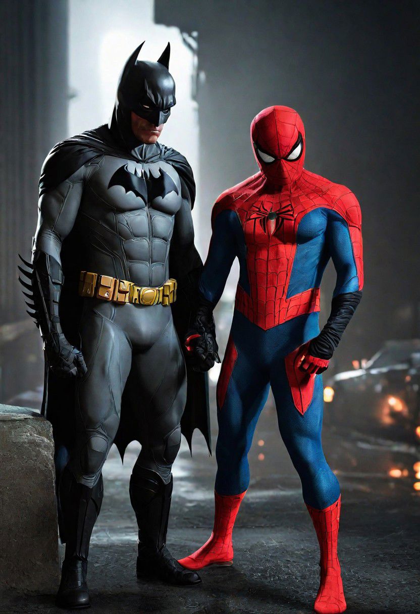 Batman and  spider-man