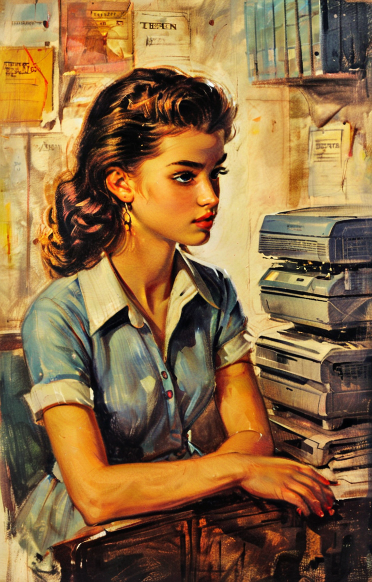 masterpiece,best quality,<lora:tbh4-sdxl:0.9>,illustration, tech genius teenage girl