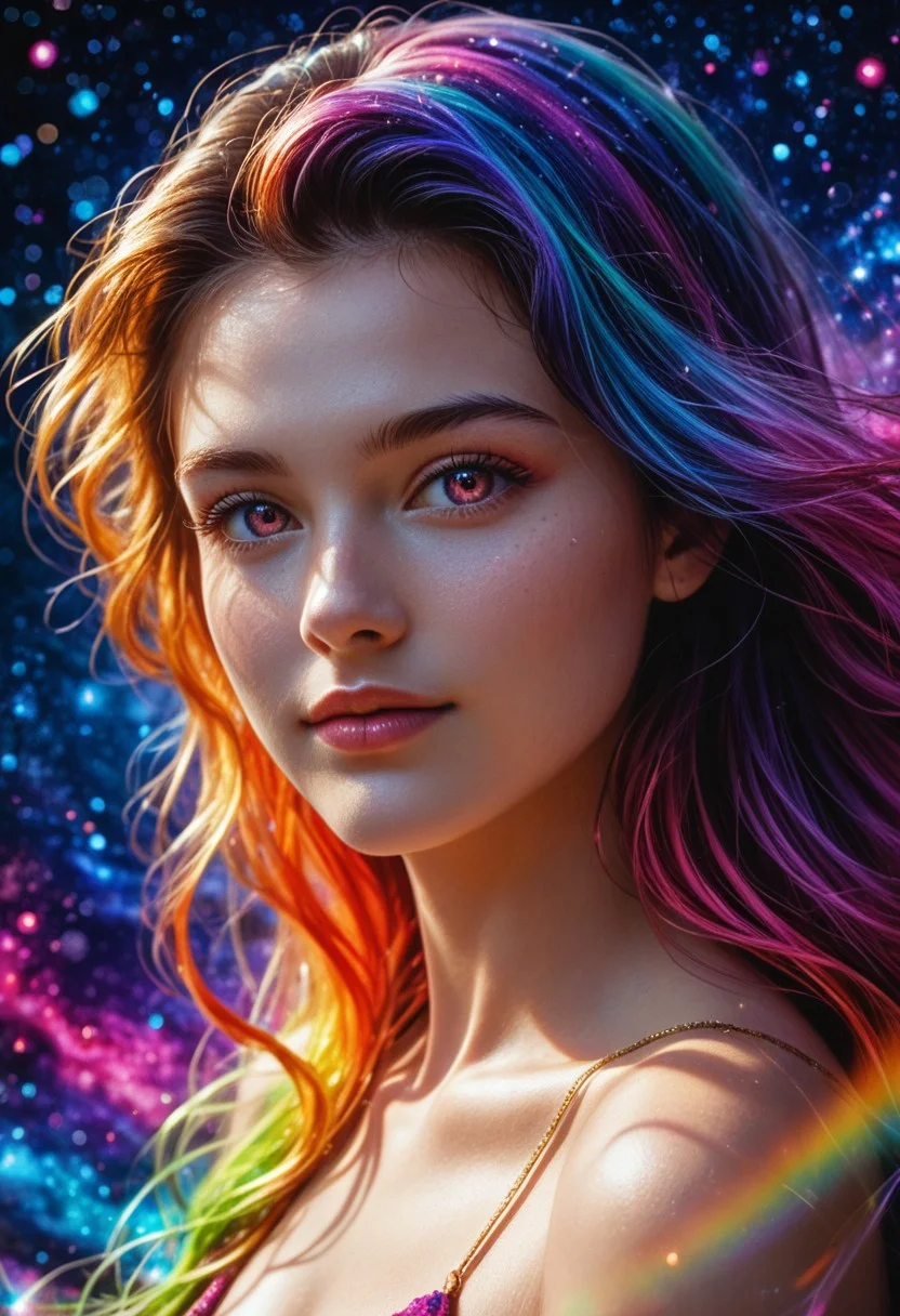 score_9,score_8_up,score_7_up, masterpiece, 1girl, solo, source_anime, (detailed eyes), (high definition eyes), (high gradient eyes), (eyesHD), (best quality:1.4), a close up of a woman with colorful hair, anime girl with cosmic hair, rossdraws pastel vibrant, artwork in the style of guweiz, fantasy art style, colorful, vibrant fantasy style, cosmic and colorful, guweiz, colorfull digital fantasy art, stunning art style, beautiful anime style, shiny, shiny skin, (beautiful female), beautiful face, clear face, Shiny hair, concept art, professional anime, Byzantine Mosaics of a girl. (masterpiece, top quality, best quality, official art, beautiful and aesthetic:1.2), (1girl:1.4), portrait, extreme detailed, highest detailed, simple background, 16k, high resolution, perfect dynamic composition, bokeh, (sharp focus:1.2), super wide angle, high angle, high color contrast, medium shot, depth of field, blurry background,,itacstl, (EroticNansensu)