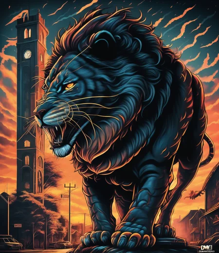 lion in a town, DMMID Style