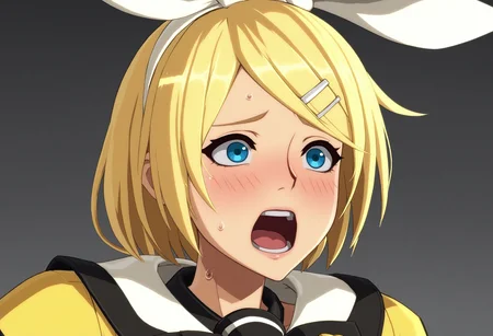 <lora:Hyper-SDXL-8steps-lora:1> <lora:Fixhands_anime_bdsqlsz_V1:1> zPDXL2, score_9, score_8_up, score_7_up, source_anime, intricate details, perfect anatomy BREAK
1girl, 
kagamine rin, (vocaloid:0.8), blonde hair, blue eyes, 
ggxrd-stimulating-fists-of-annihilation, 
<lora:GGXrd-stimulating-fists-of-annihilation_XL(pony)v10:1>