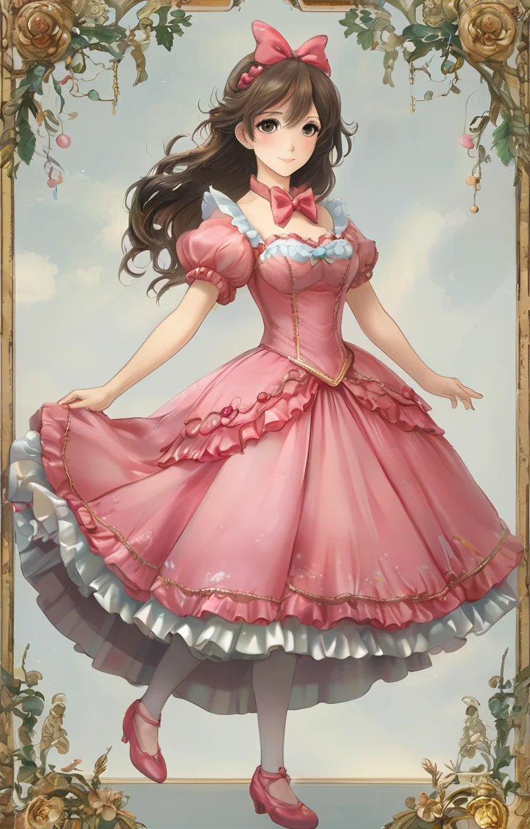 masterpiece,best quality,<lora:tbh266-sdxl:0.9>,illustration,style of Bestiary portrait of idolmaster cinderella girls,