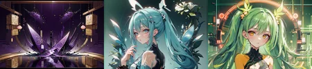 highly insanely detailed, masterpiece, top quality, best quality, highres, 4k, 8k, RAW photo, (very aesthetic, beautiful and aesthetic), 
__lazy-wildcards/subject/style-elem/code_style/prompts__, 
<lora:CodeStyle (half generic class)_564920:0.8>, 
(1girl:1.3), 1other, 
__lazy-wildcards/dataset/background__,âââ