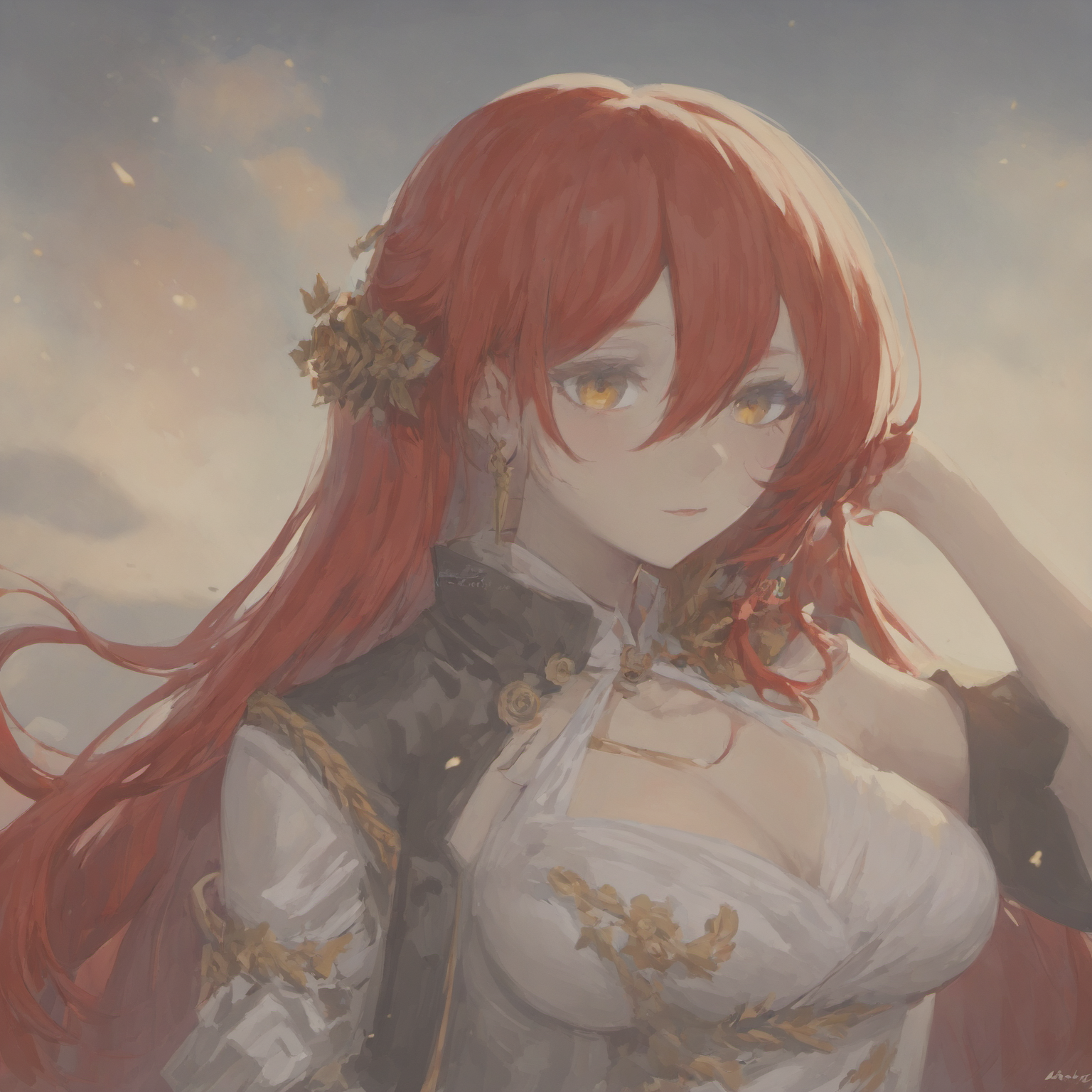 himeko, simple background,  ,masterpiece, absurdres, high quality, full body shot,<lora:SDXL_Himeko-000004:1> ,