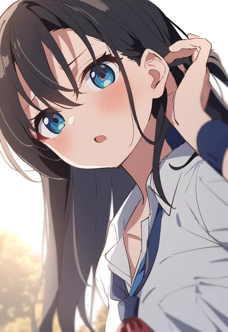 1girl,sincos, ningen mame, toosaka asagi,solo,medium breasts,school uniform,
tucking hair, tucking hair, hand up, hair tucking, hand in hair, adjusting hair,<lora:tuckinghair_XL_v1:0.7>
from below, portrait, looking to the side, guilt, Yellowstone, open mouth,
best quality, very aesthetic, absurdres,