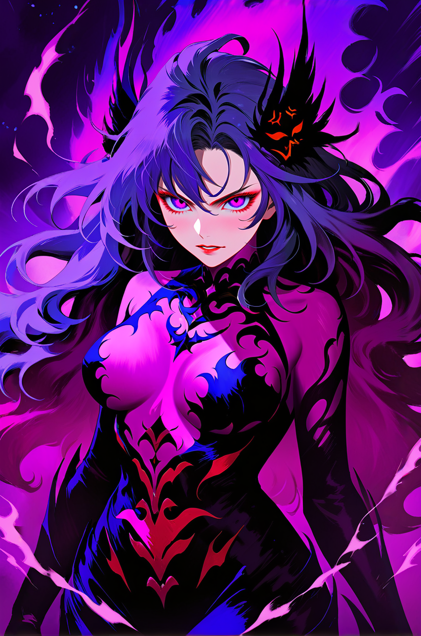 ethereal fantasy concept art of <lora:Dark_Aura_XL_-_Filled_with_miasma:0.4>, one girl, lush hair, angry face, looking at the viewer, torn shades, dark aura, desire to kill, large breasts <lora:art-v5:0.5> <lora:incase-ilff-v3-4:0.7> <lora:zavy-flrscnc-sdxl:1>  <lora:SDXLHighDetail_v5:0.4> . magnificent, celestial, ethereal, painterly, epic, majestic, magical, fantasy art, cover art, dreamy