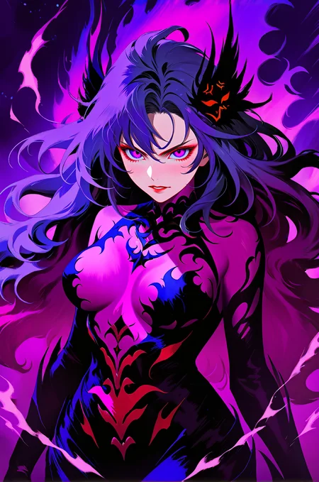 ethereal fantasy concept art of <lora:Dark_Aura_XL_-_Filled_with_miasma:0.4>, one girl, lush hair, angry face, looking at the viewer, torn shades, dark aura, desire to kill, large breasts <lora:art-v5:0.5> <lora:incase-ilff-v3-4:0.7> <lora:zavy-flrscnc-sdxl:1> <lora:SDXLHighDetail_v5:0.4> . magnificent, celestial, ethereal, painterly, epic, majestic, magical, fantasy art, cover art, dreamy