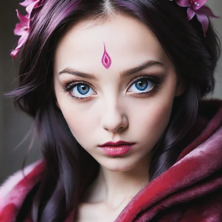 sein muskulöses gesicht zeugt von seiner stärke, die uitvoer bereik, führernde haltung, force, regal atmosphere, deep purple, bright pink, eye color contrast, geskeidelde bou, with their striking pink sclera, und, focus, comforting warmth, description, kashuu stands poised, determination, dominating presence, frigibax stands tall, warm color, regard intense, inviting atmosphere, wide opening, intense blick, german hier ist die ausgabe