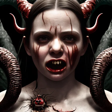 professional photograph, Shot from above, Mid-range, young woman, espresso, medium breasts, (((Walking))), surrounded by (((Banshees))), (((in hell))), getting fucked in the ass by a demon, (tentacles in asshole), troubling, bruised, (((Grotesque horror))), ((erotic horror)), (bleeding), (disemboweled), (gore), (vore), (headless), tormented, tortured, skin texture, detailed skin, (((detailed facial features))), 8k, (((high detail))), sharp focus, masterpiece, 4K, high quality, by Guillermo del Toro