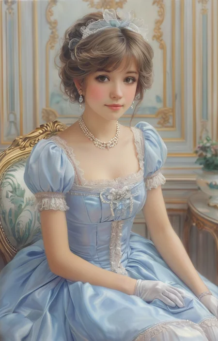 masterpiece,best quality,<lora:tbh362-sdxl:0.6>,illustration,style of  Vittorio Reggianini, portrait of idolmaster cinderella girls,