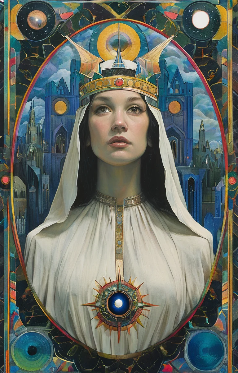 masterpiece,best quality,<lora:tbh147-sdxl:1>,illustration,style of Paul Laffoley Nazgul over sleeping town