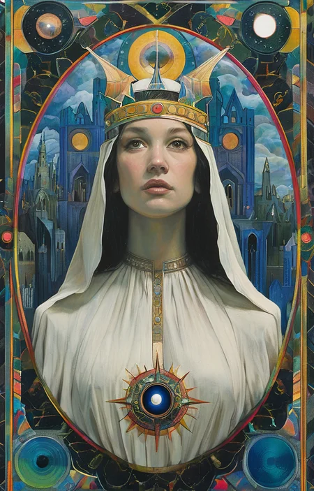 masterpiece,best quality,<lora:tbh147-sdxl:1>,illustration,style of Paul Laffoley Nazgul over sleeping town