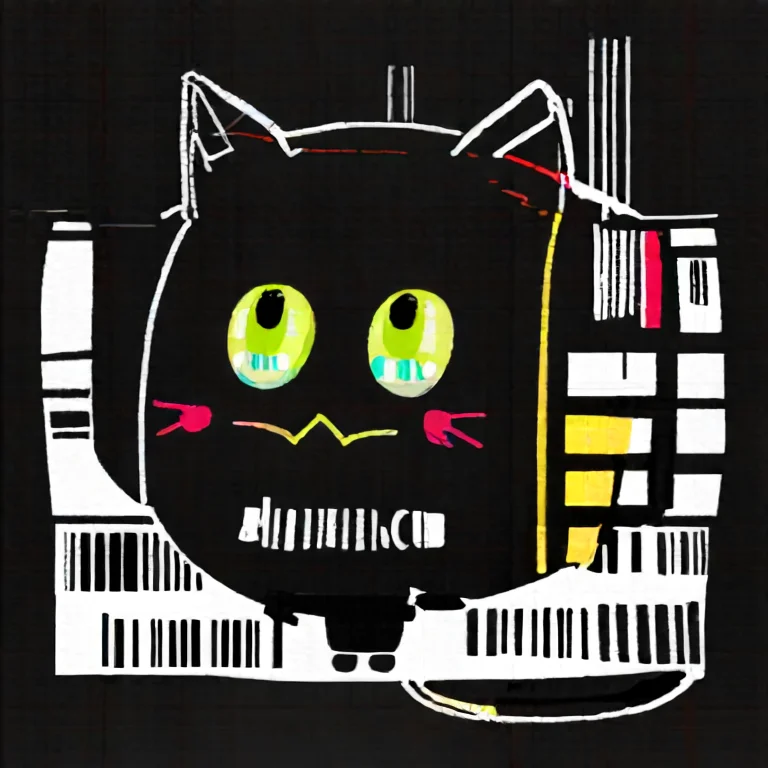 ðððððððððð cat, sketch, barcode, black background, <lora:ðððððððððð:0.7>, <lora:Hyper-SDXL-2steps-lora:1.0>