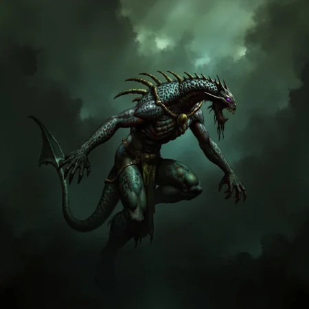first person pov, 3D01S, simple background atmospheric and powerful dark fantasy, natural organic and first person pov of a berserk style creature
Emerging from murky waters, the Stalker is a twisted, serpentine creature with a muscular, elongated body covered in dark emerald and black, mottled scales. Its sleek form tapers into a coiled, serpentine tail that moves silently beneath the surface. Sharp, jagged fins run along its back like deadly spines, adding to its lethal presence. The Stalker's upper body rises menacingly, humanoid yet grotesque, with a broad, muscular torso rippling with strength. Massive arms extend from its sides, ending in skeletal, webbed claws tipped with razor-sharp talons, designed to tear through prey with ease.
Its head is a monstrous blend of merman and reptile, with a wide, grinning maw filled with rows of needle-like teeth. Above its mouth, glowing violet eyes pierce the gloom, filled with cold malice. The head’s angular ridges give it an almost skull-like appearance, further enhanced by tendrils dangling from its chin. Its armored back drips with sickly slime, and its entire presence exudes primal danger, a predator honed for ambush and brutal assaults.
UHD letterboxed game trailer frame chromatic aberration dark atmosphere sharp masterpiece with a focus on the character, elden ring style, dark atmosphere, chromatic aberration