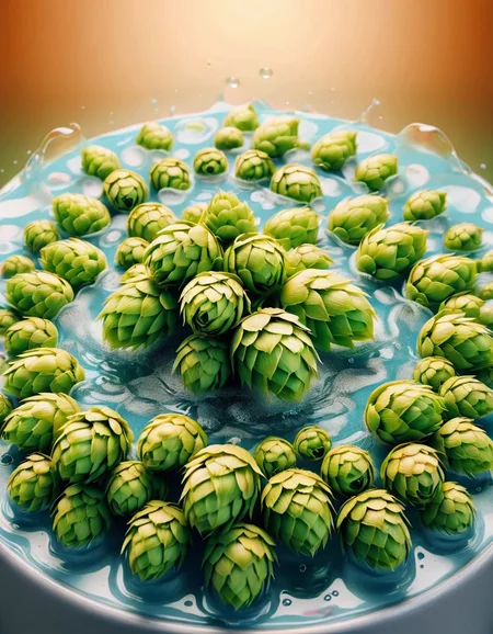 bubble, abstract color splash with water <lora:ral-hops:1> ral-hops