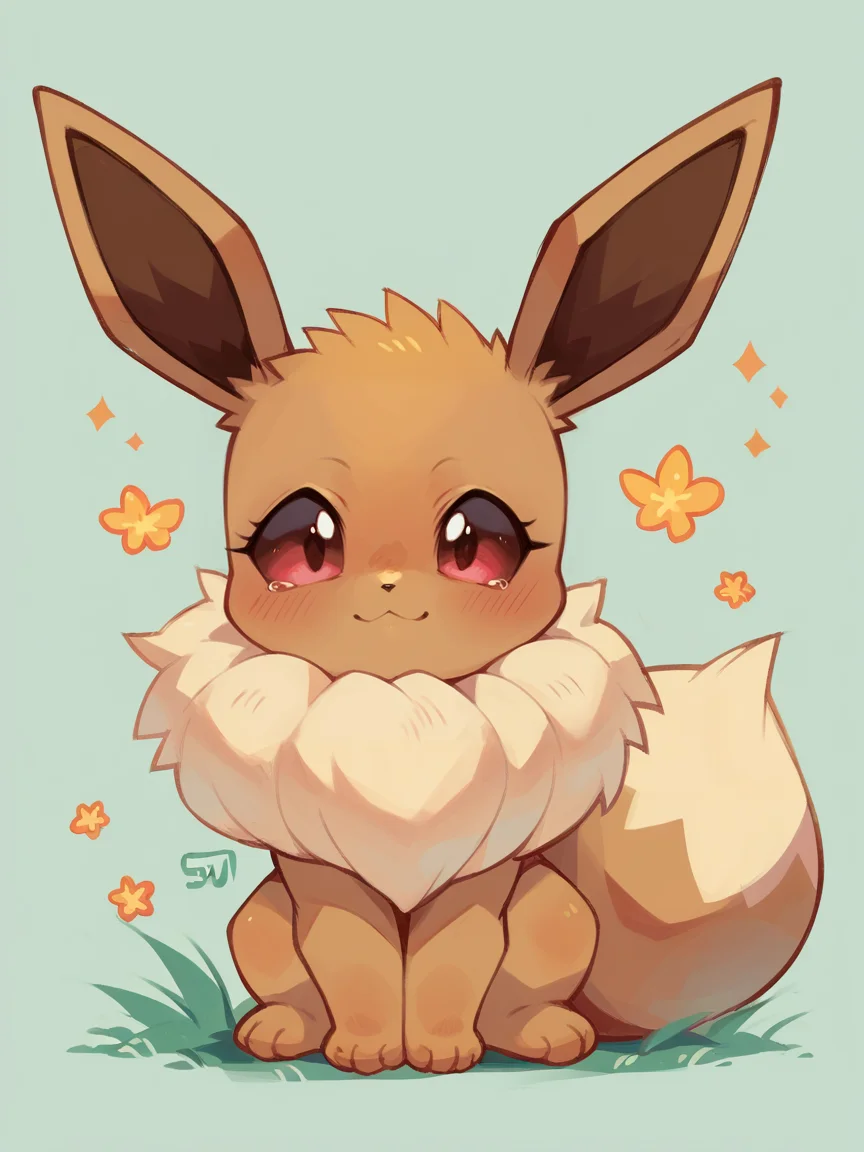 score_9, score_8_up, score_7_up, score_6_up, score_5_up, 1girl, <lora:su1zXLP:1> su1z, eevee 1girl, cute,